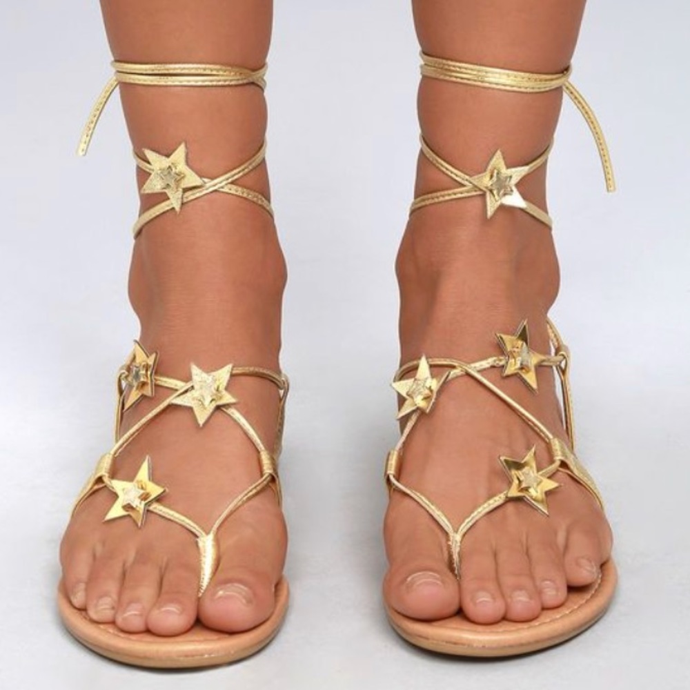 Steve Madden Gold Star Sandals